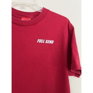 Nelk Boys Full Send Red T-Shirt Size Medium Excellent Condition 100% Cotton